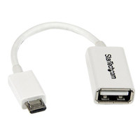 StarTech.com 5 WHITE MICRO USB OTG CABLE