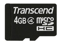 Transcend SDHC CARD MICRO 4GB CLASS 4