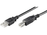 Mcab USB2.0 CABLE A-B 3M BLACK M/M