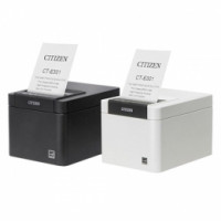 Citizen CT-E301, USB, RS232, Ethernet, 8 Punkte/mm (203dpi), Cutter, weiß
