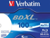 Verbatim BD-R XL 100GB 4X 5PK