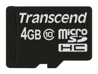 Transcend 4GB MICRO SDHC10(NOBOX+ADAPTER)