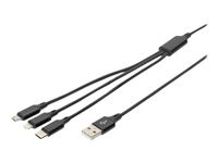 Digitus 3-IN-1 CHARGER CABLE USB