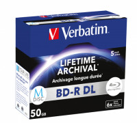 Verbatim M-DISC BD-R DL 6X 50GB 5XJEWELC