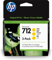 Hewlett Packard HP 712 3-PACK 29-ML YELLOW