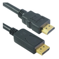 Mcab 1M DP HDMI CABLE M-M BLACK