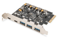 Digitus PCIE CARD 2X USB-C + 3X USB A