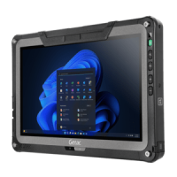 GETAC F110, 29,5cm (11,6''), Full HD, GPS, Digitizer, USB, USB-C, RS232, BT, Ethernet, WLAN, 4G, SSD