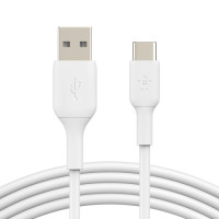 BELKIN USB-A TO USB-C PVC WHITE 1M