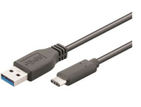 Mcab 0.5M USB 3.0 CABLE C-A / M-M BK