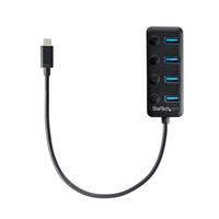 StarTech.com 4-PORT USB C HUB WITH ON/OFF