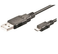 Mcab 1.8M USB / SLIM MICRO CABLE -BK