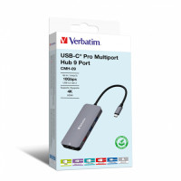 Verbatim USB-C PRO MULTIP HUB 9 PORT
