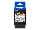 Brother Tape Black on White 18mm TZe-SE4 TZ 8 m 1 pc s - Original - Schriftband