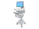 Ergotron Cart with LCD Arm, SLA Powered, 1 Tall Drawer - Wagen - offene Architektur - für LCD-Display / PC-Ausrüstung - verriegelbar - Aluminium, verzinker Stahl, hochwertiger Kunststoff - Bildschirmgröße: bis zu 61 cm (bis zu 24 Zoll)