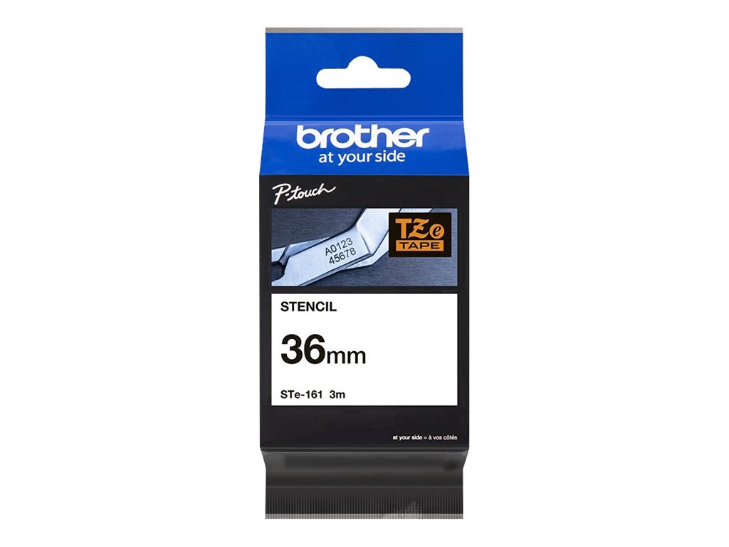 Brother STe-161 - Schwarz - Rolle (3,6 cm x 3