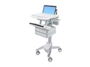 Ergotron Wagen - offene Architektur - für Notebook / PC-Ausrüstung - medizinisch - Kunststoff, Aluminium, verzinker Stahl - Grau, weiß, Polished Aluminum - Bildschirmgröße: bis zu 43,9 cm (17,3" Breitbild)