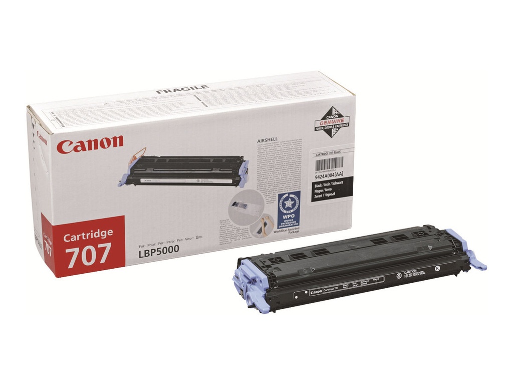 Canon 707 - Schwarz - original - Tonerpatrone
