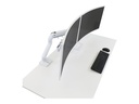 Ergotron HX - Befestigungskit (Griff, Gelenkarm, Spannbefestigung für Tisch, Tischplattenbohrung, 2 Drehgelenke, Scharnierbogen, Verlängerung) - Konstante Krafttechnologie - für 2 LCD-Displays - weiß - Bildschirmgröße: bis zu 81,3 cm (bis zu 32 Zoll)