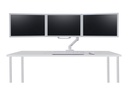 Ergotron HX - Montagekomponente (Griff, 3 Drehzapfen, Bogen mit drei Scharnieren) - für 3 LCD-Anzeigen - weiß - Bildschirmgröße: bis zu 61 cm (bis zu 24 Zoll)