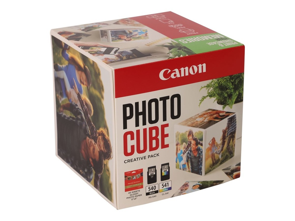 Canon Photo Cube Creative Pack - Glänzend - 2er-Pack - Schwarz, Farbe (Cyan, Magenta, Gelb)