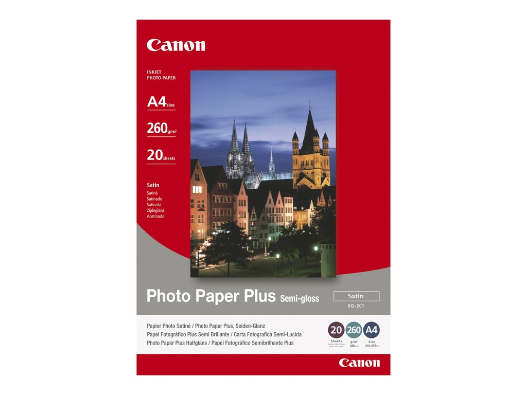 Canon Photo Paper Plus SG-201 - Halbglänzend - A3 plus (329 x 423 mm)