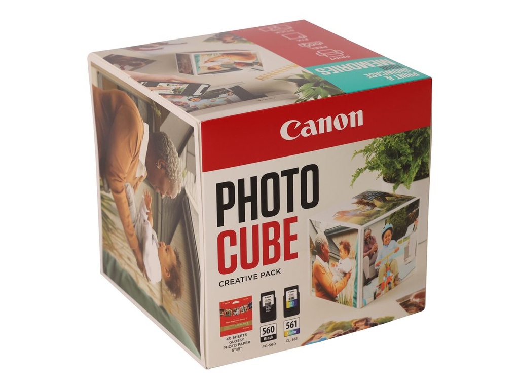 Canon Photo Cube Creative Pack - 2er-Pack - Schwarz, Farbe (Cyan, Magenta, Gelb)