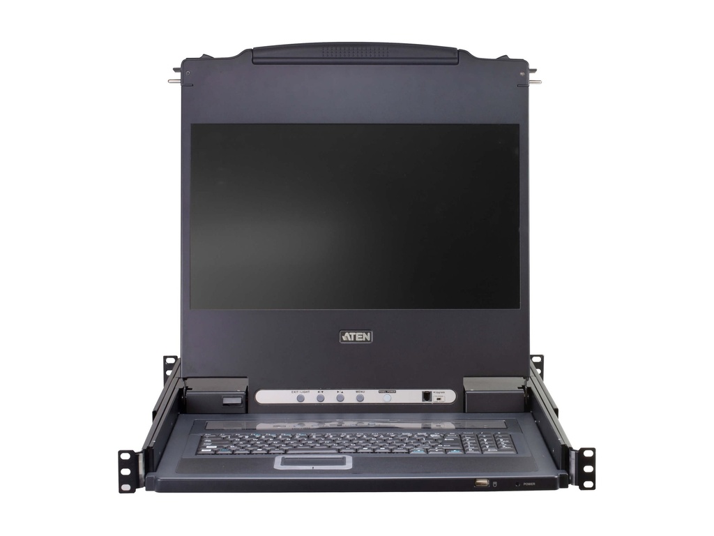 ATEN Slideaway CL5708MW - KVM-Konsole mit KVM-Switch - 8 Anschlüsse - PS/2, USB - 43.9 cm (17.3")