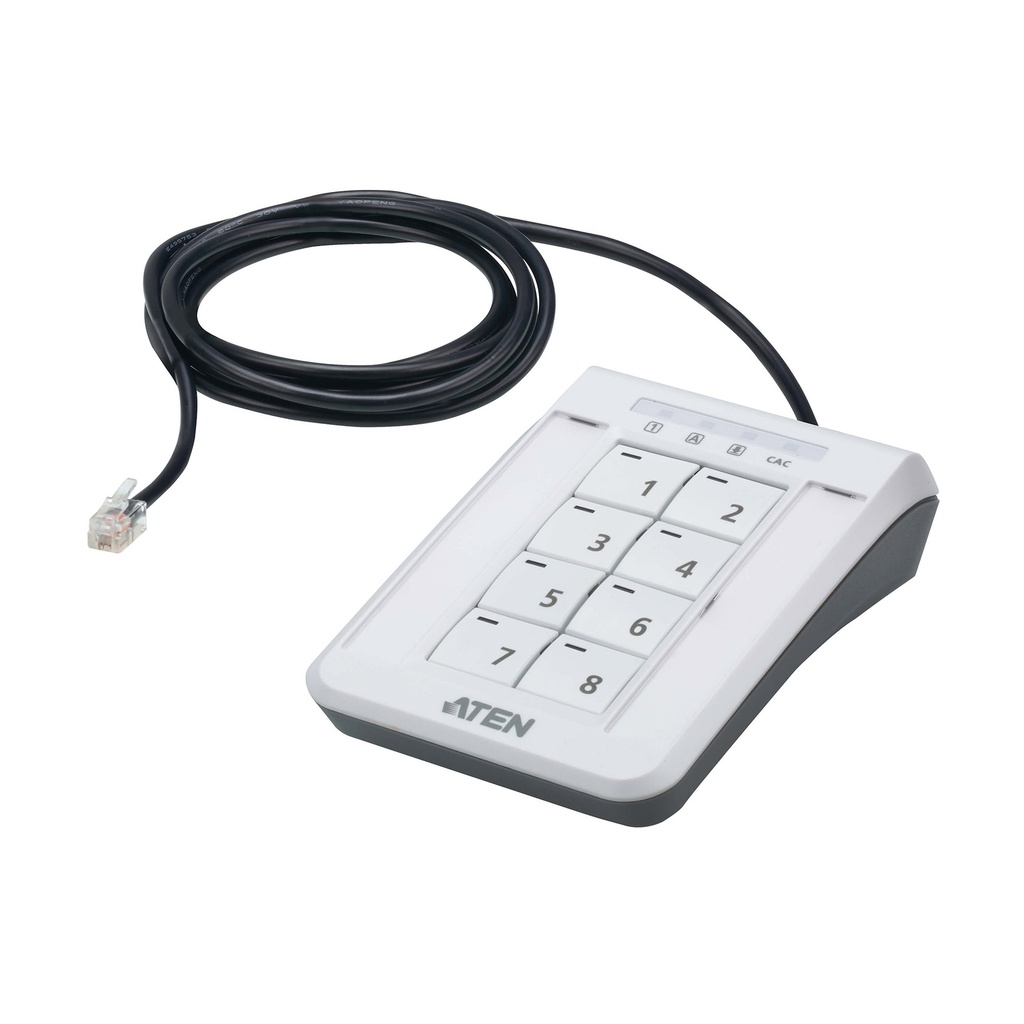 ATEN 2XRT-0021G - Tastatur - RJ-11 - Kunststoff - Schwarz - Grau - Weiß - 50 °C - 1,8 m