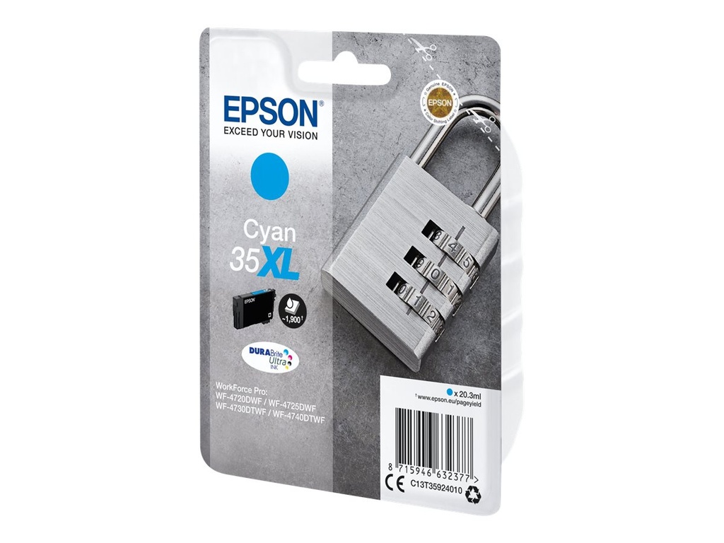 Epson 35XL - 20.3 ml - XL - Cyan - original