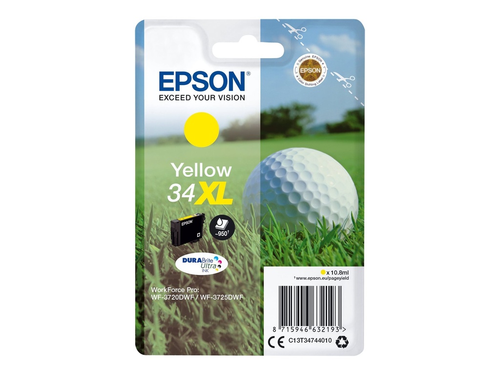 Epson 34XL - 10.8 ml - XL - Gelb - original