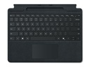Microsoft Surface Pro Keyboard - Tastatur - mit Trackpad, Beschleunigungsmesser, Surface Slim Pen 2 Ablage- und Ladeschale - QWERTY - Spanisch - Schwarz - für Microsoft Surface Pro 8, Pro 8 for Business, Pro 9, Pro 9 for Business, Pro 10 for Business, Pro (11th Edition)