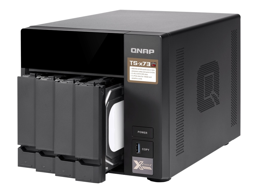 QNAP TS-473-8G - NAS-Server - 4 Schächte - SATA 6Gb/s