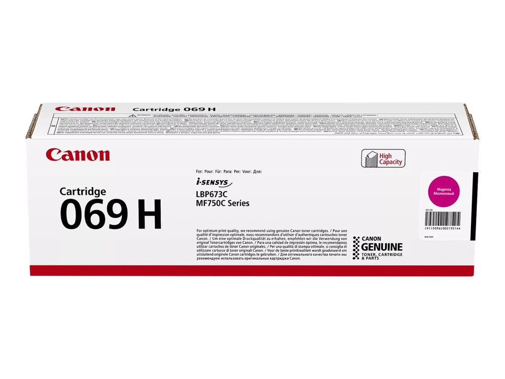 Canon 069H - Hohe Ergiebigkeit - Magenta - original