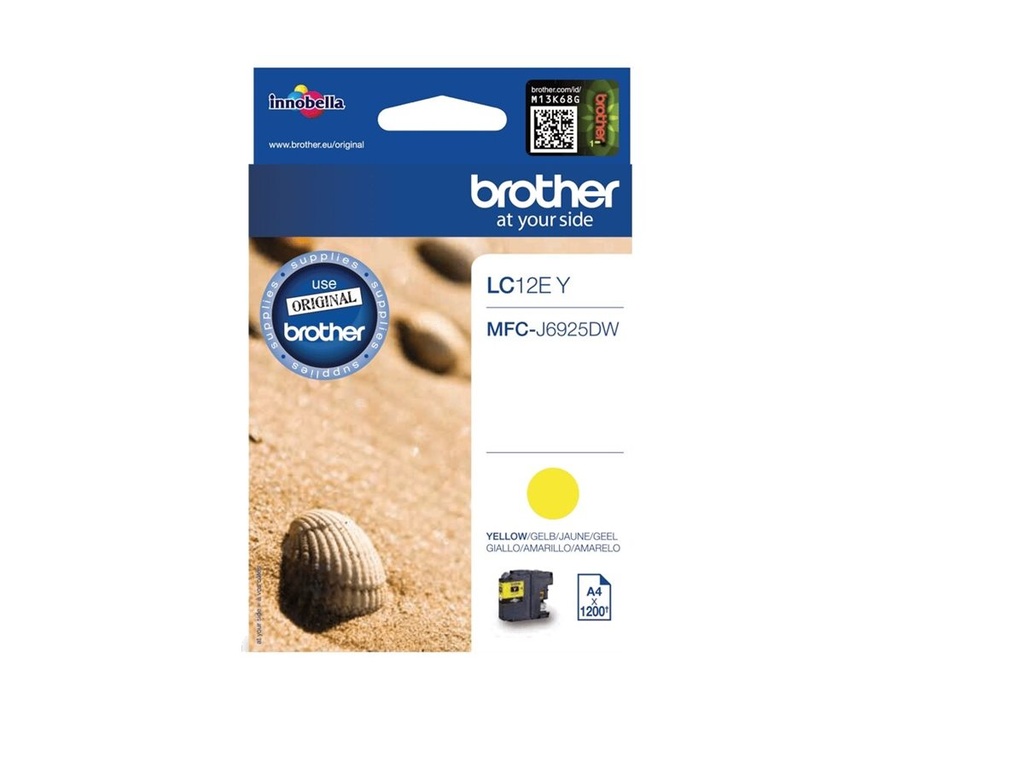 Brother LC12EY - XL-Kapazität - Gelb - original