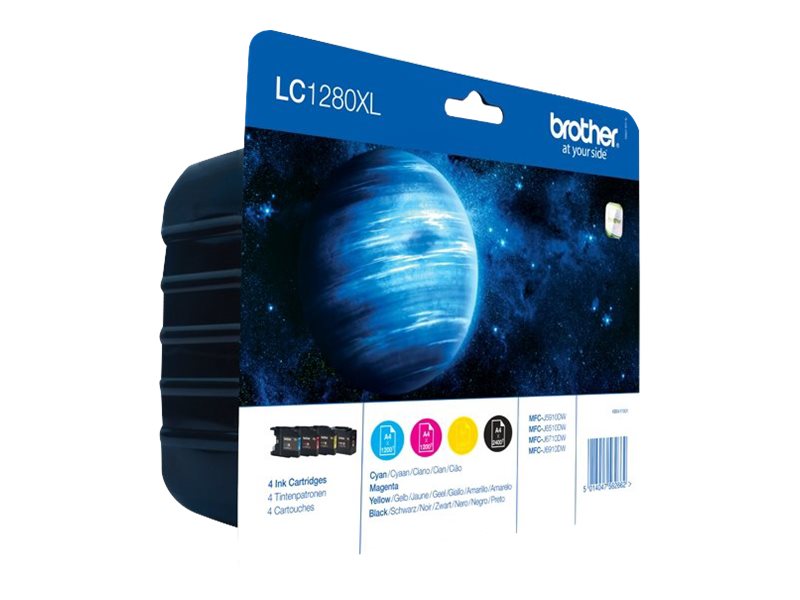 Brother LC1280XL Value Pack - 4er-Pack - Schwarz