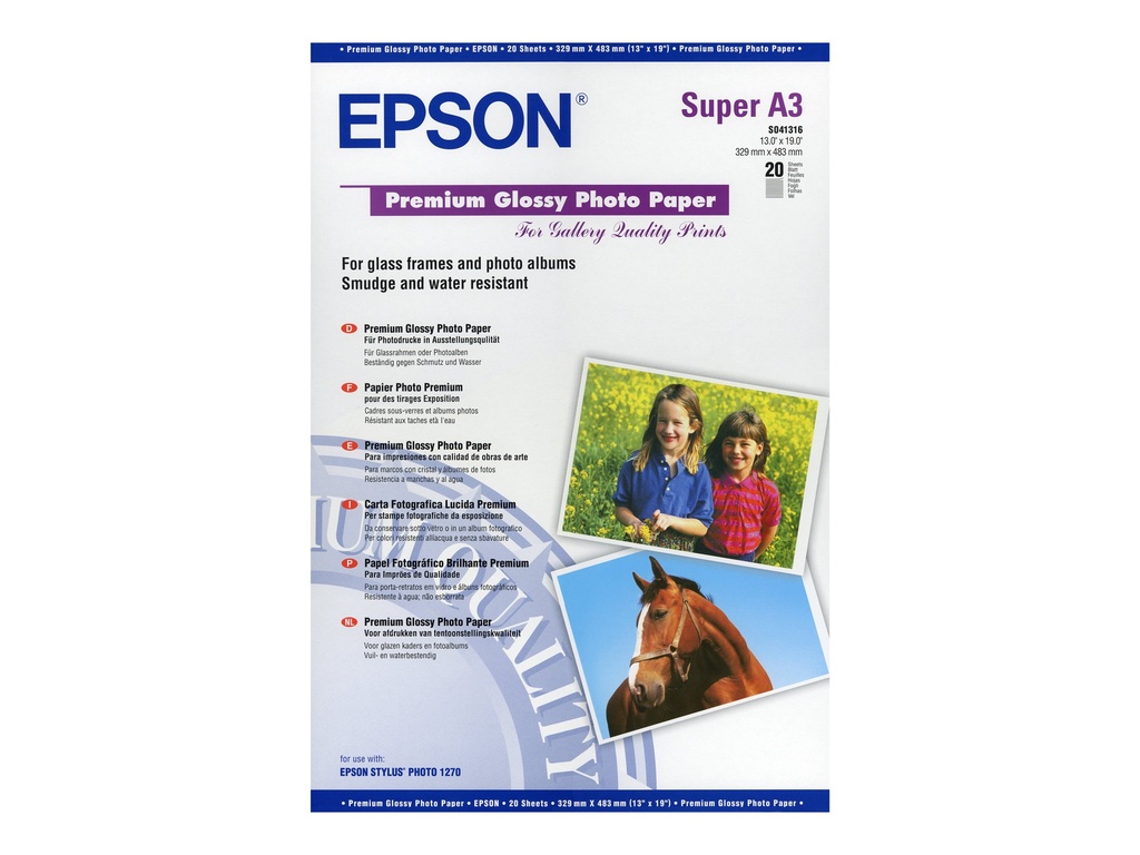 Epson Premium - Glänzend - Super A3/B (330 x