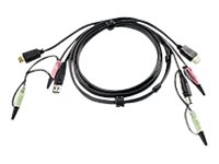 ATEN 2L-7D02UH - Video- / USB- / Audio-Kabel - USB, mini-phone stereo 3.5 mm, HDMI (M)