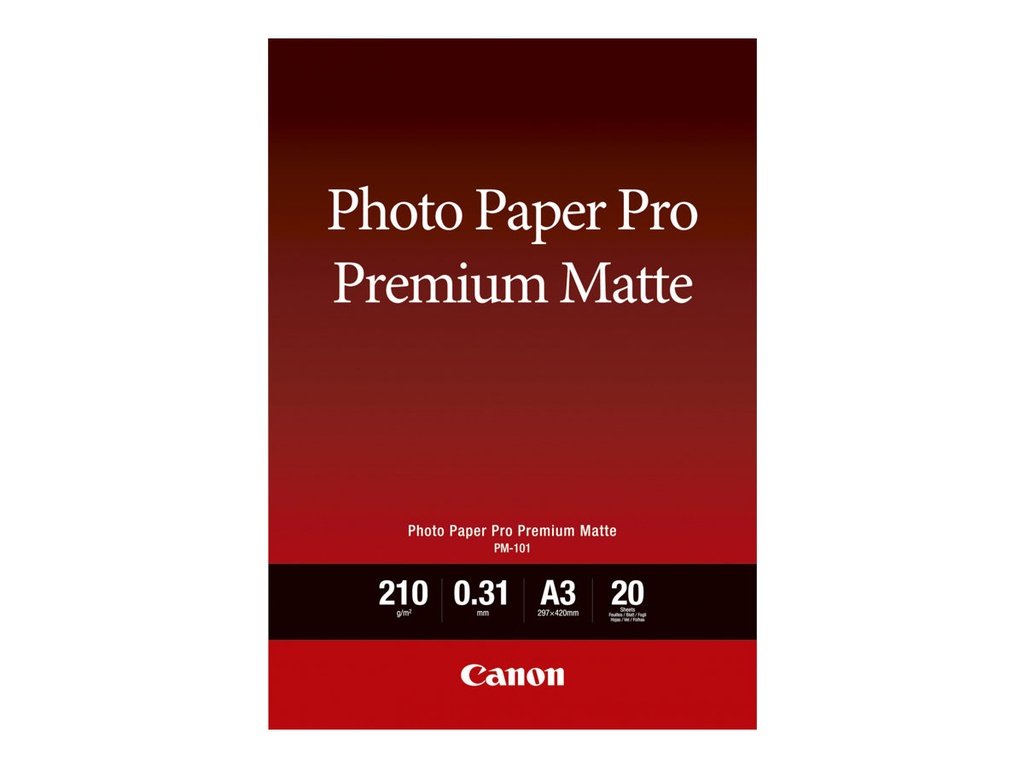 Canon Pro Premium PM-101 - Glatt matt - 310 Mikron - A3 (297 x 420 mm)