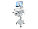 Ergotron Wagen (nur Laden) - offene Architektur - für LCD-Display / PC-Ausrüstung - verriegelbar - medizinisch - Kunststoff, Aluminium, verzinker Stahl - Bildschirmgröße: bis zu 61 cm (bis zu 24 Zoll)