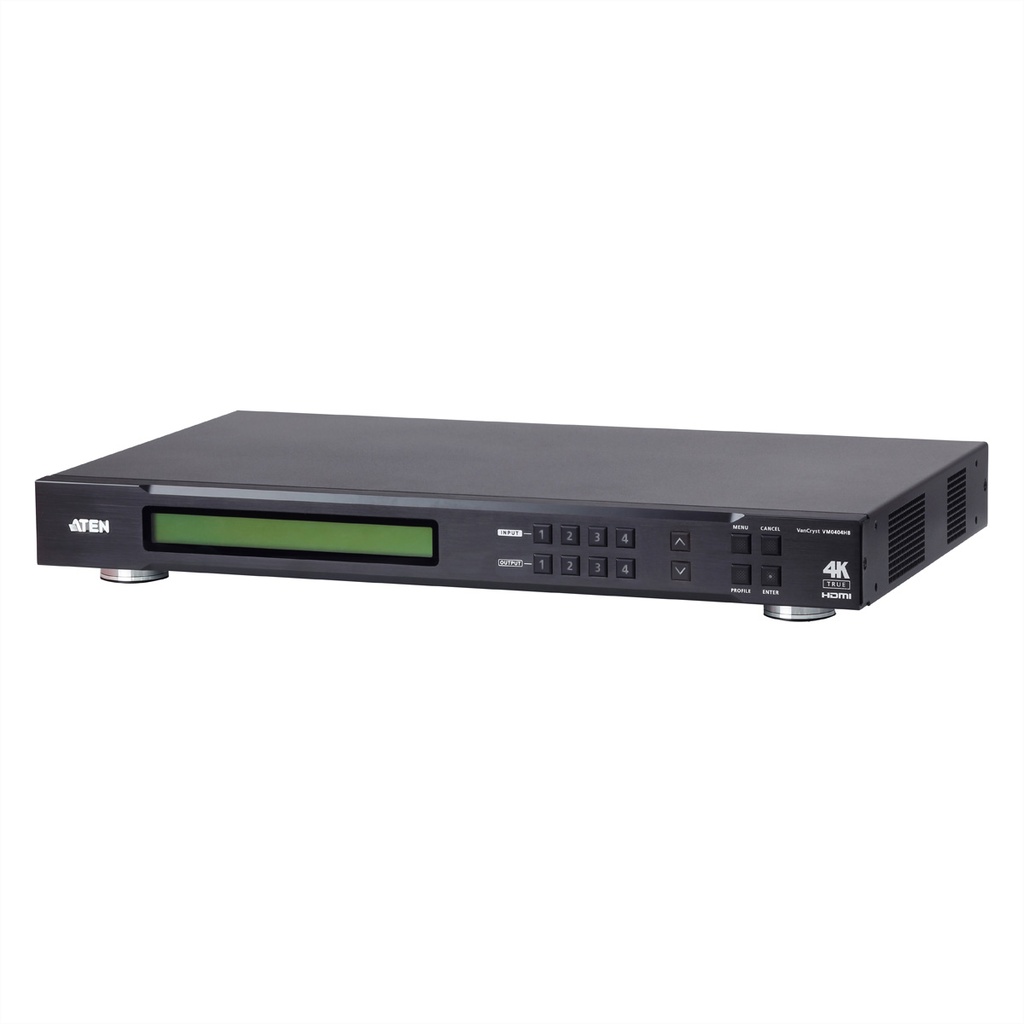 ATEN VanCryst VM0404HB 4 x 4 True 4K HDMI Matrix Switch - KVM-Umschalter - 4-Port