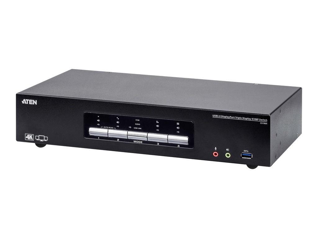 ATEN CS1964 - KVM-/Audio-/USB-Switch - 4 x KVM/Audio