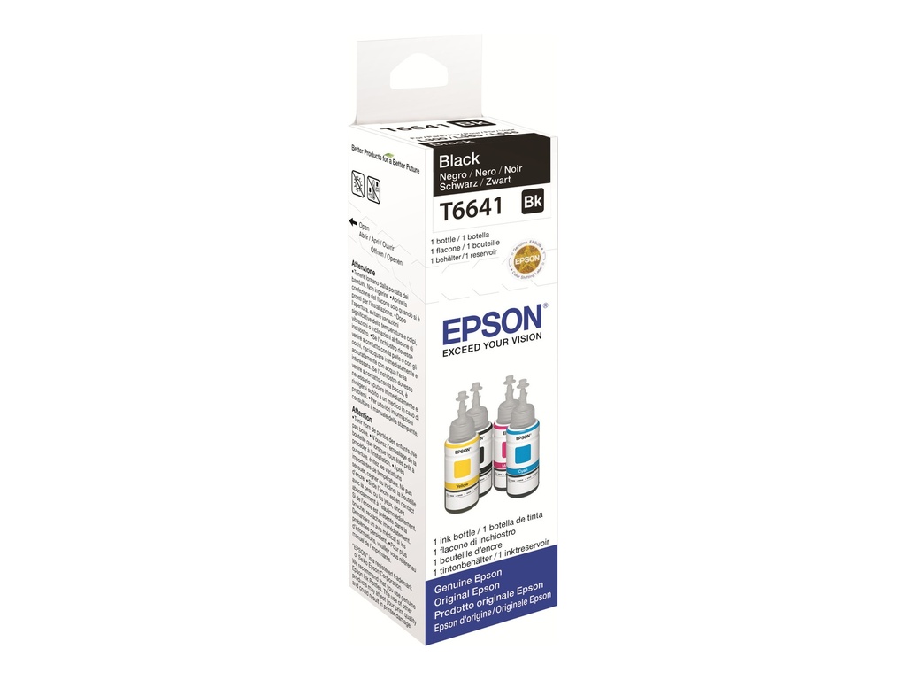Epson Tinte schwarz T 664 6641 - Original - Tintenpatrone