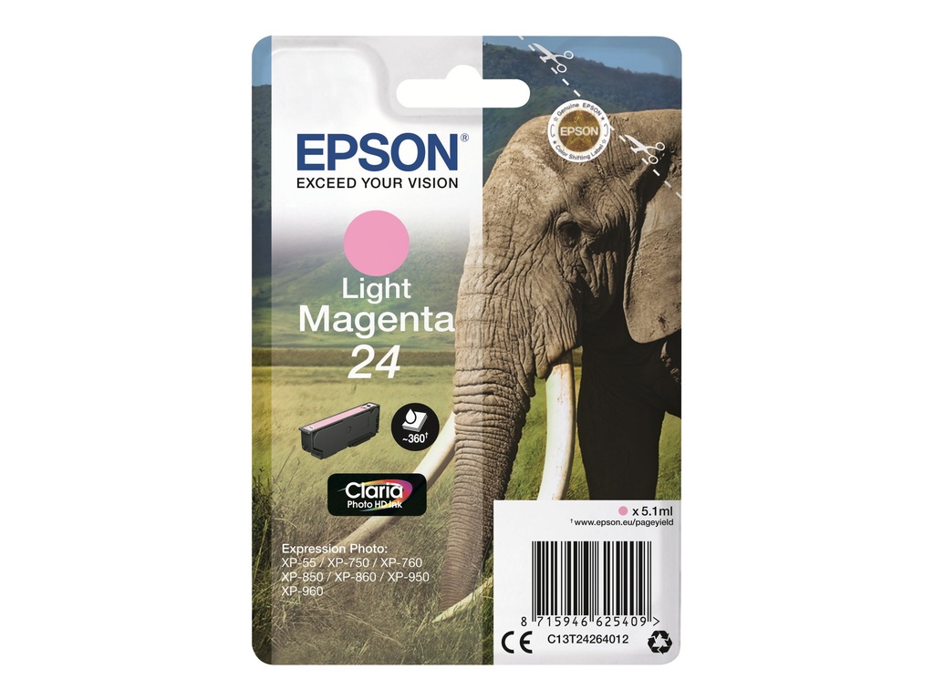 Epson 24 - 5.1 ml - hellmagentafarben - original