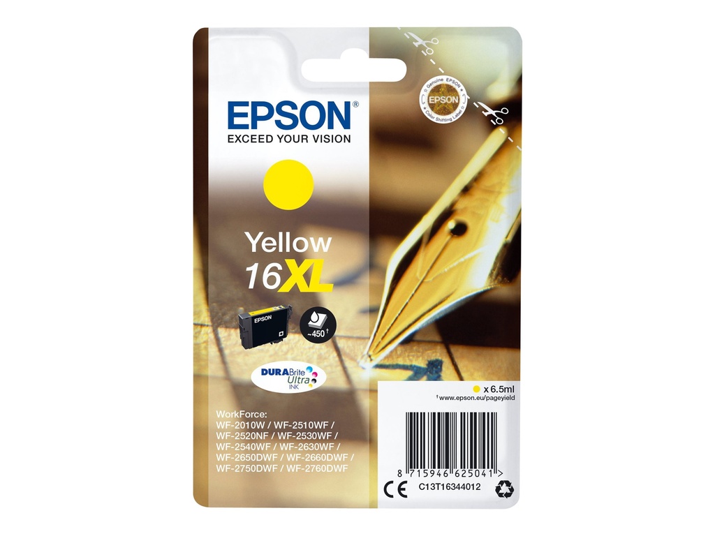 Epson 16XL - 6.5 ml - XL - Gelb - original