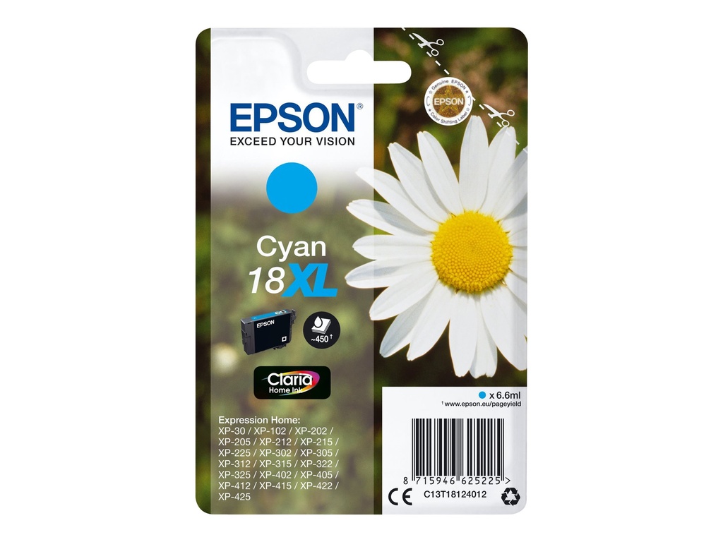Epson 18XL - 6.6 ml - XL - Cyan - original
