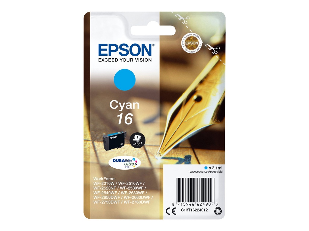 Epson 16 - 3.1 ml - Cyan - original - Tintenpatrone