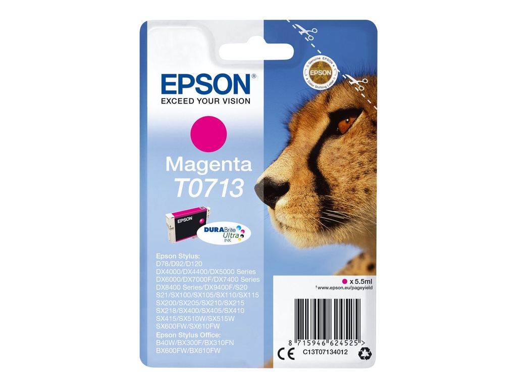 Epson T0713 - 5.5 ml - Magenta - original - Tintenpatrone