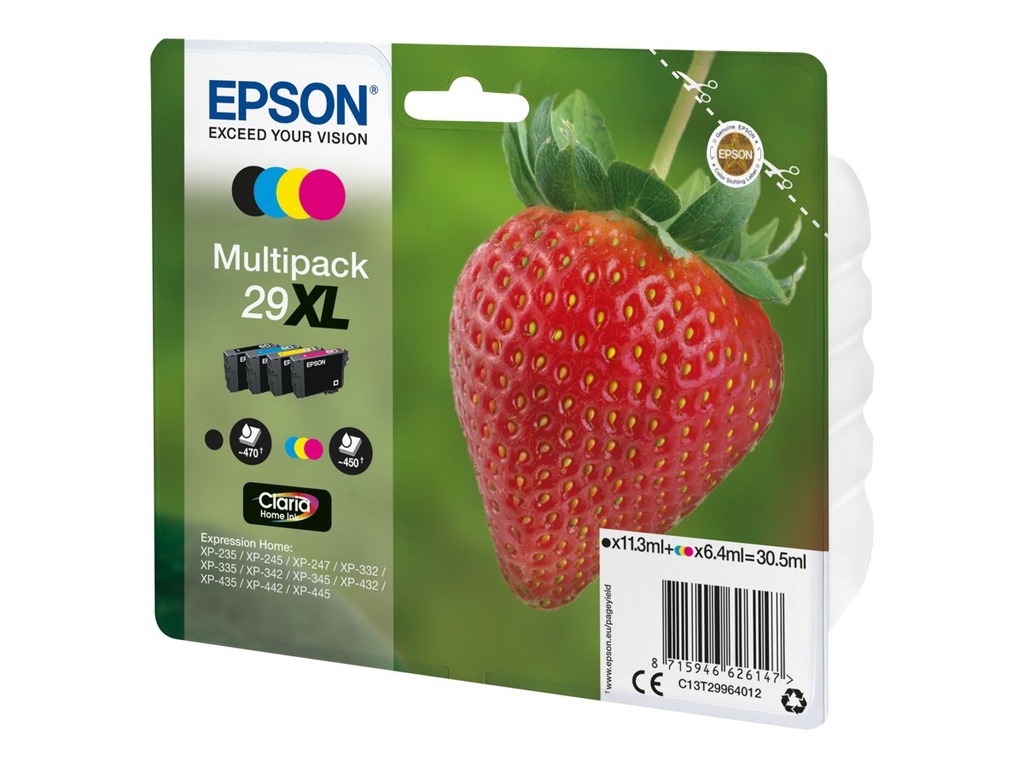 Epson 29XL Multipack - 4er-Pack - XL - Schwarz