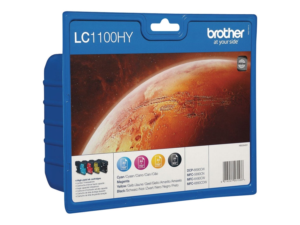 Brother LC1100HY Value Pack - 4er-Pack - Hohe